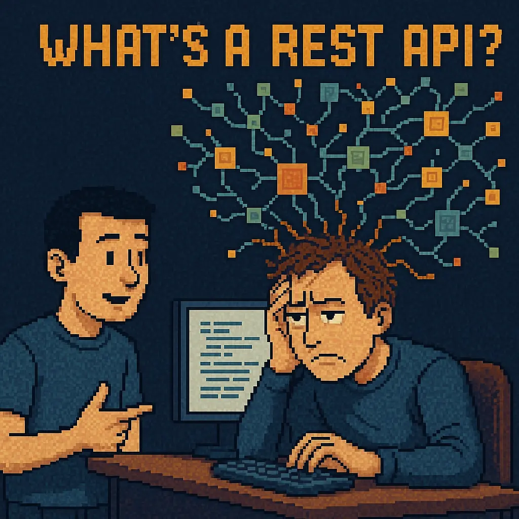 REST API architecture visualization